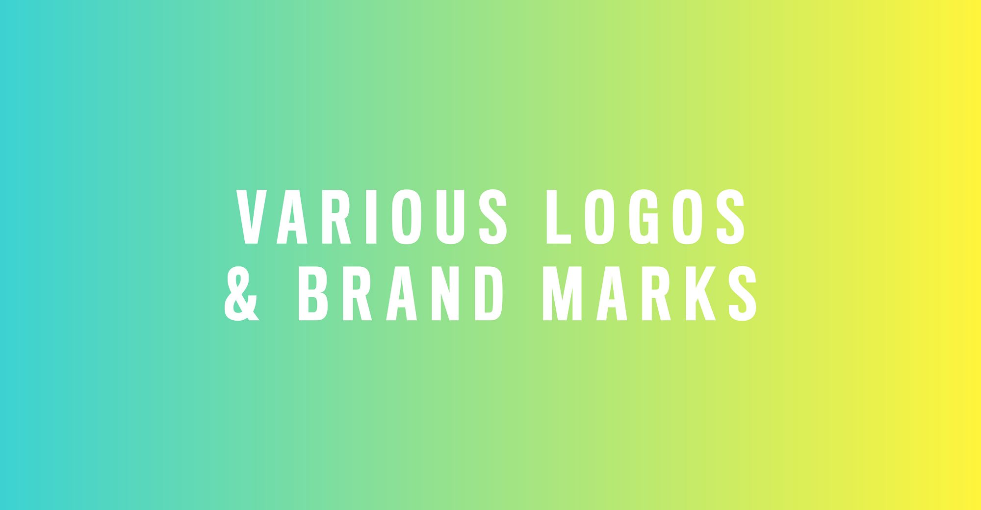 Various Logos & Brand Marks
